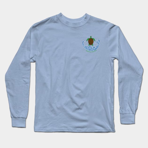 Surfin Turtle Long Sleeve T-Shirt by Jesus Rosas